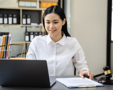 Lawyer using accurate translation services in Texas for legal documents, ensuring correct meaning and legal integrity.