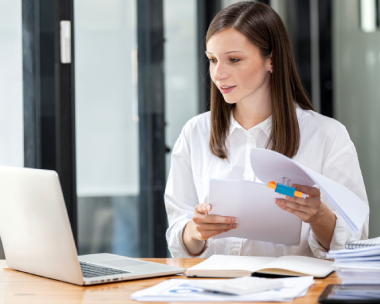 A customer using professional USCIS translation services in Texas, ensuring all translated docs meet immigration standards.